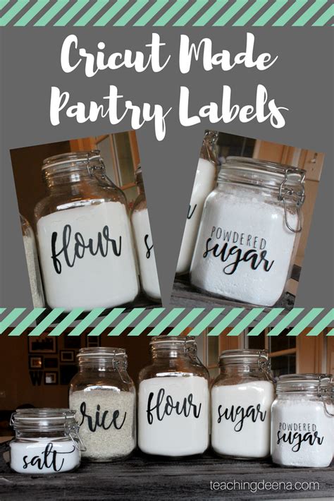 Cricut, Pantry Labels, Canister Labels | Garrafas de vidro, Organização da casa, Garrafas