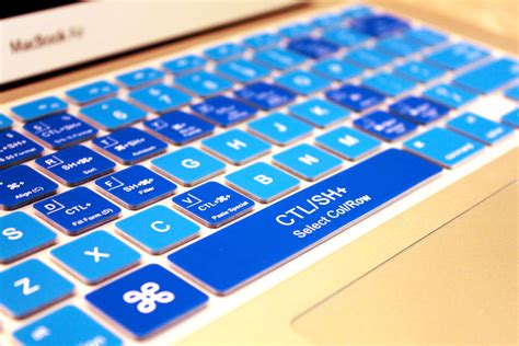 Cool Blue Excel Keyboard Cover • KeyCuts