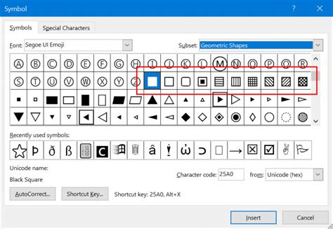 Alt Code Shortcuts for Square Symbols – WebNots