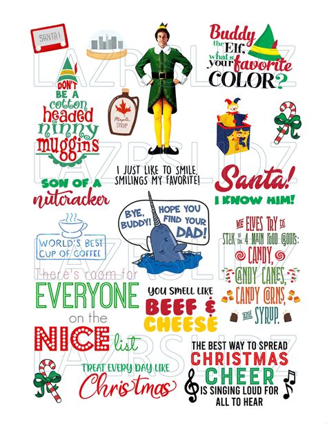 Printable Buddy The Elf Quotes - Printable Word Searches