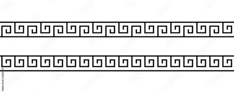 Set greek pattern. Greece border. Seamless meander ornament. collection geometric square greek ...