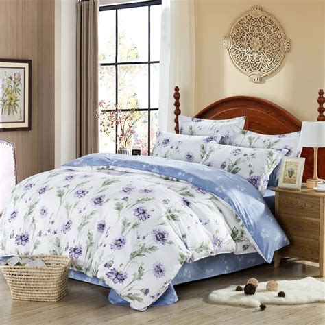 floral comforters and quilts girls bed sheets white bed linen purple ...