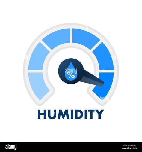 Humidity weather sensor. Water level, rate. Vector stock illustration Stock Vector Image & Art ...