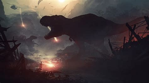 HD wallpaper: Abduzeedo, farm, dinosaurs, cow, digital art, Bull, Triceratops | Wallpaper Flare