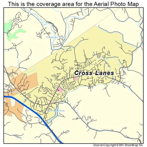 Aerial Photography Map of Cross Lanes, WV West Virginia