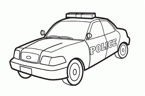 police car coloring pages - Clip Art Library