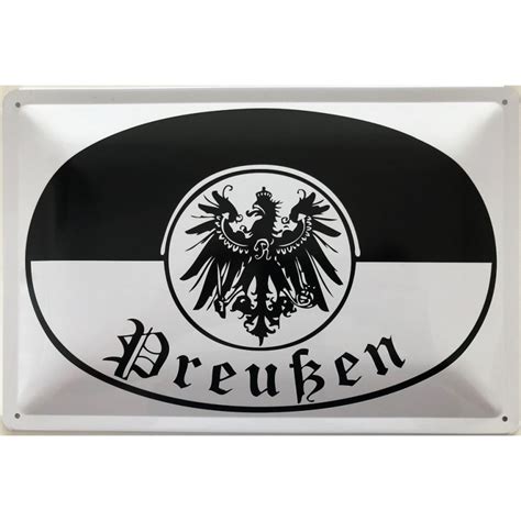 Deutschland Preußen Wappen - Blechschild 30 x 20 cm