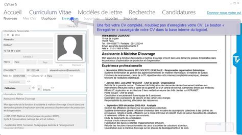 Créer un CV avec CVitae, logiciel gratuit de création de curriculum vitae - YouTube