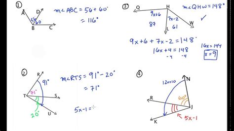 31 The Angle Addition Postulate Worksheet Answers - support worksheet