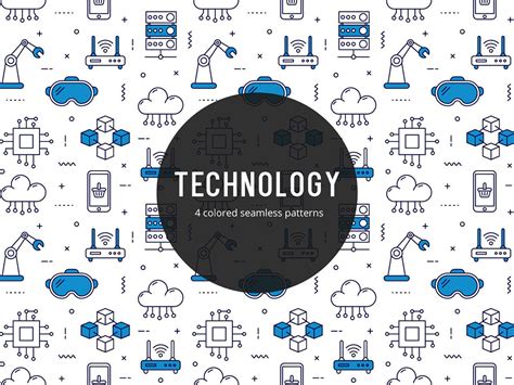 Technology Pattern Vector at Vectorified.com | Collection of Technology ...