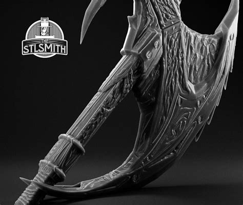 STL file Daedric Battleaxe Skyrim Life Size Prop STL 📁・Model to ...