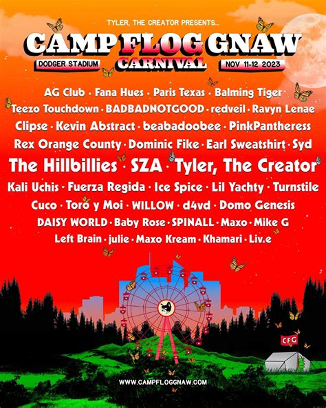 Tyler, the Creator, Clipse, SZA, and More Set for Camp Flog Gnaw Carnival 2023 – Sanremo.fm