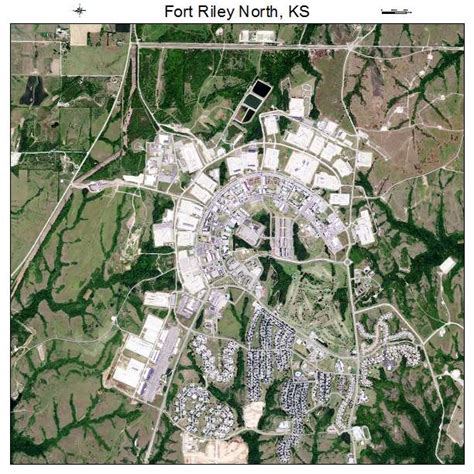 Aerial Photography Map of Fort Riley North, KS Kansas