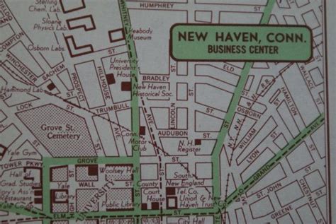 1951 New Haven City Map Vintage Map of New Haven Street | Etsy