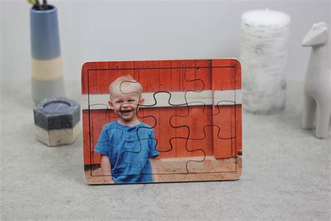 Personalized Wood Jigsaw Photo Puzzle, Baby Birthday Gift, Nursery Decor, Montessori Toys, Baby ...