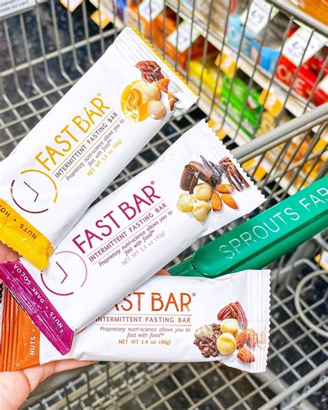 three bars of fast bar sitting on top of a shopping cart