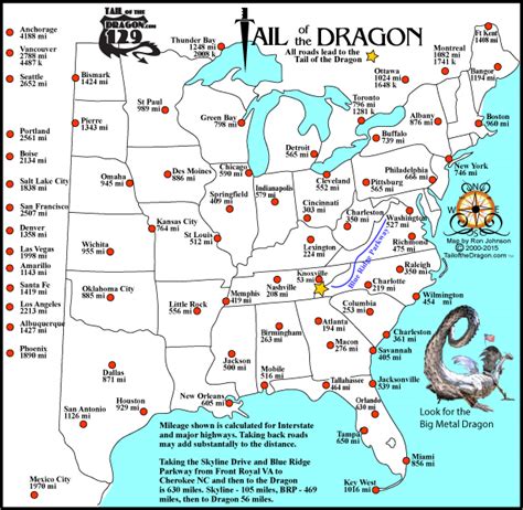 How Far to the Dragon – Tail of the Dragon Maps