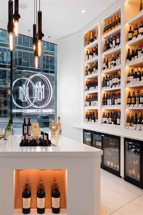 M Wine: Wine Store Design | Stunning Wine Wall