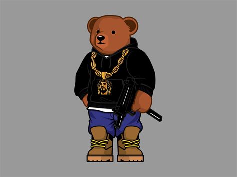 Gangsta Bear Cartoon - Gangster Stock Photos And Vektor Eps Clipart ...