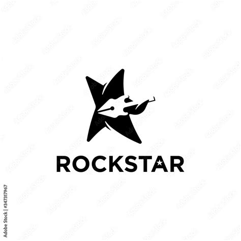 Rockstar logo icon vector. Stock Vector | Adobe Stock