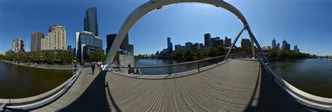 Yarra River Pedestrian Bridge 360 Panorama | 360Cities