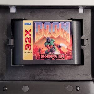 New & Improved Doom for Sega 32x doom Resurrection V 2.2b Case and ...