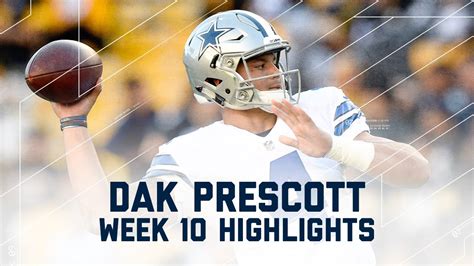 Dak Prescott Highlights from Career-High 319-Yard Game! | Cowboys vs. Steelers | NFL Highlights ...