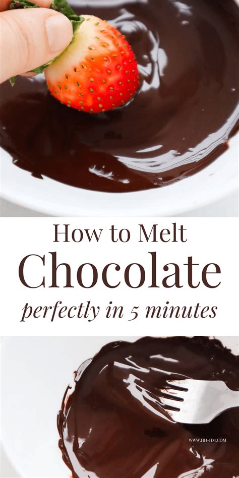 How to Melt Chocolate Perfectly (3 Easy Ways) - Her Highness, Hungry Me