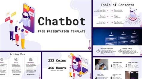 Chatbot PPT Presentation Template - Free PowerPoint Templates, Google ...