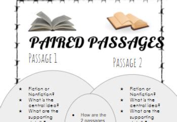 PAIRED PASSAGES ANCHOR CHART by "Built Different" Classroom | TpT