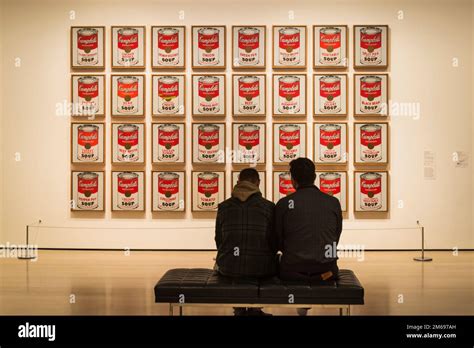 Andy Warhol: Campbell's Soup Cans, MOMA, The Museum of Modern Art, New York City, USA Stock ...