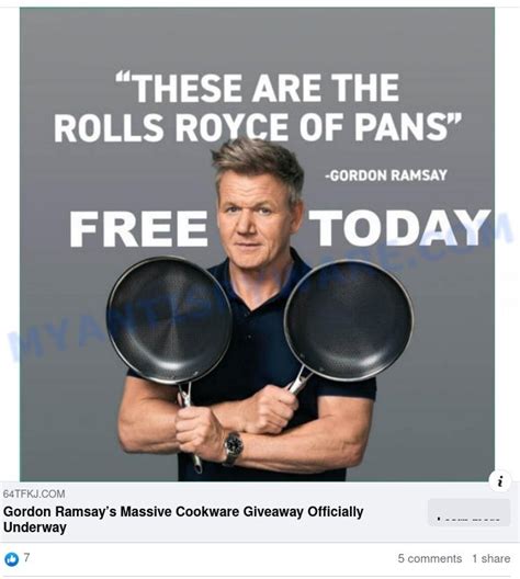 Beware of the Gordon Ramsay HexClad Cookware Giveaway Scam: Don't Be Fooled by False Promises!