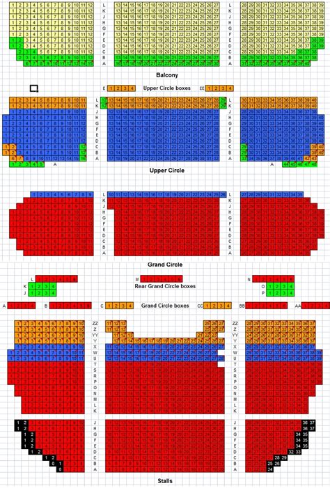 Royal Drury Lane Theatre London Seating Plan | Elcho Table