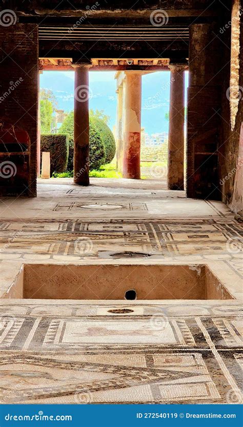 Pompeii Archaeological Park, Italy Stock Image - Image of door, window ...