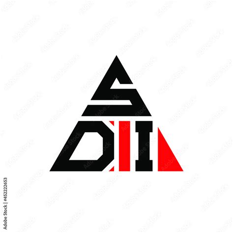 SDI triangle letter logo design with triangle shape. SDI triangle logo design monogram. SDI ...