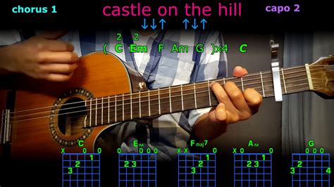 castle on the hill ed sheeran guitar chords - YouTube