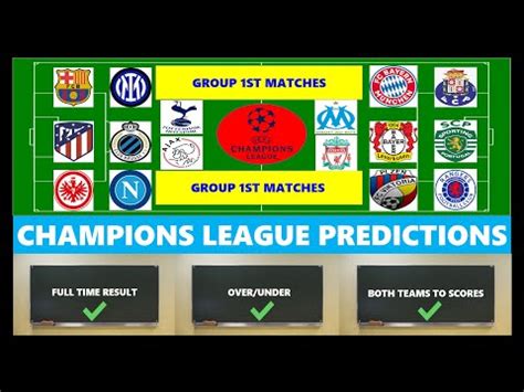 Champions League Predictions|Football Predictions Today|UCL Predictions - YouTube