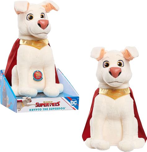 Amazon.com: Just Play DC Super-Pets KRYPTO The Superdog Plush, 10.5 ...