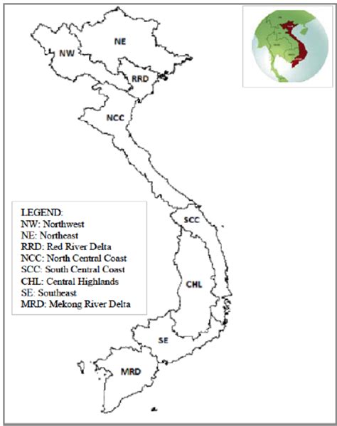 Agro-ecological regions of Vietnam. | Download Scientific Diagram