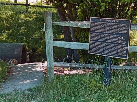 The Sandy Spring Historical Marker