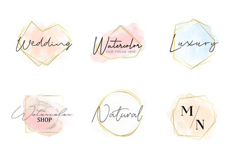 Watercolor Logo Pack Graphic by Dzynee · Creative Fabrica