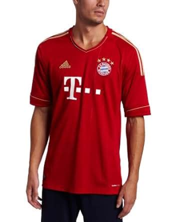 Amazon.com : FC Bayern Munich Home Authentic Soccer Jersey, Small, Red : Sports Fan Jerseys ...