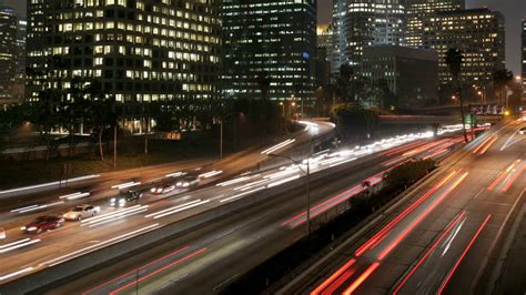 Los Angeles Night Traffic Time Lapse Stock Video Footage - Storyblocks