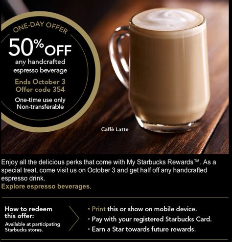 Starbucks Coupon | Starbucks coupon, Starbucks rewards, My starbucks