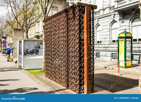 Historical Monument -Iron Curtain Memorial Editorial Stock Photo - Image of historical, nature ...