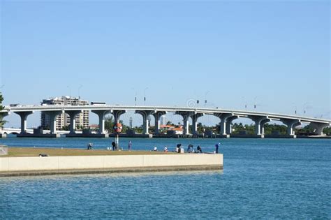 Miami Biscayne Bay Bridge stock photo. Image of water - 12029250