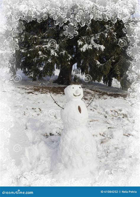 Fantastic Winter Wonderland,snowman Stock Photo - Image of fantastic ...