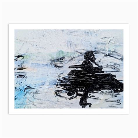 Abstract Painting Contrast Black and White Art Print by Beckie Upton ...