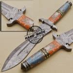 Limited Edition New Damascus Dagger Knife Custom Handmade