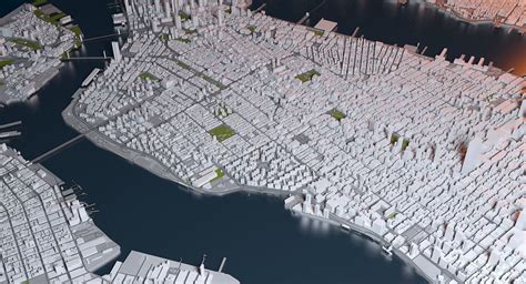 New York City Map Manhattan 3D model | CGTrader